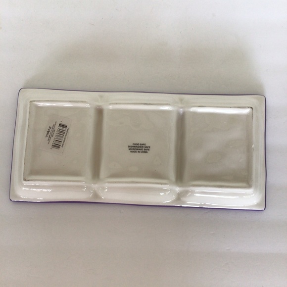 CERAMIC BUNNY SERVING TRAY NWT - Picture 8 of 9